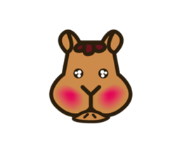 Lop-eared bunny Popo and friends3. sticker #6862806