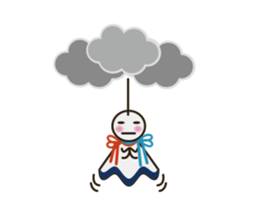 Lop-eared bunny Popo and friends3. sticker #6862822