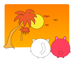 The Zu round Animal sticker #6862969