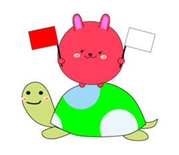 The Zu round Animal sticker #6862983