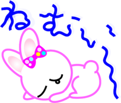 Happy word of rabbit sticker #6863328