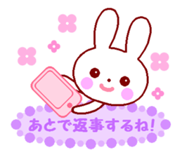 Cute rabbit and friends 2 sticker #6863451