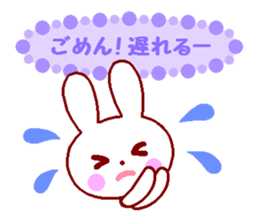 Cute rabbit and friends 2 sticker #6863454