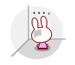 Cute rabbit and friends 2 sticker #6863463