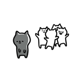 Lonely cat sticker #6863683