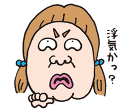 Annoying girl and affectation boy sticker #6864578