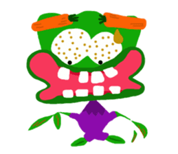 vegetable and insects sticker #6865161