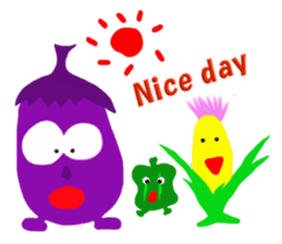 vegetable and insects sticker #6865182