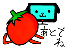 Cute Tomato Sticker 2 sticker #6865229