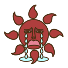 Ethnic Elephant and the sun. sticker #6865499