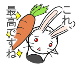 Self-proclaimed critic of stuffed rabbit sticker #6866664