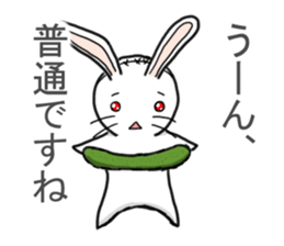 Self-proclaimed critic of stuffed rabbit sticker #6866666