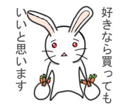 Self-proclaimed critic of stuffed rabbit sticker #6866676