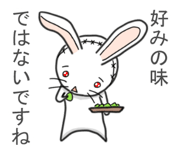 Self-proclaimed critic of stuffed rabbit sticker #6866682