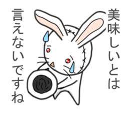 Self-proclaimed critic of stuffed rabbit sticker #6866683