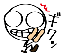 pretty stick human4 sticker #6867511