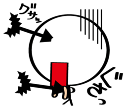 pretty stick human4 sticker #6867529