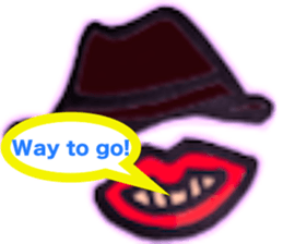 hat and rips sticker #6868001