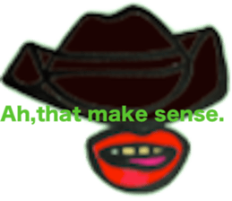 hat and rips sticker #6868002