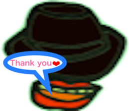 hat and rips sticker #6868008