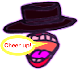 hat and rips sticker #6868009