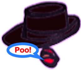 hat and rips sticker #6868020