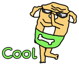 Wrinkles the Dog sticker #6868713