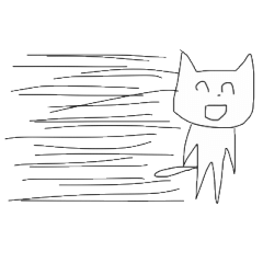 Super high spirits cat