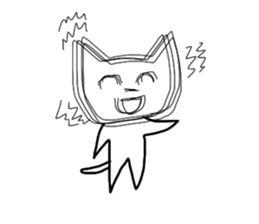 Super high spirits cat sticker #6868988