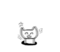 Super high spirits cat sticker #6868990