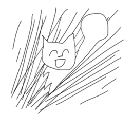 Super high spirits cat sticker #6868993