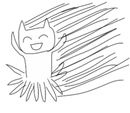 Super high spirits cat sticker #6868995