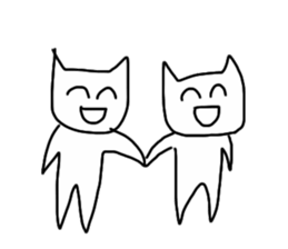 Super high spirits cat sticker #6868996