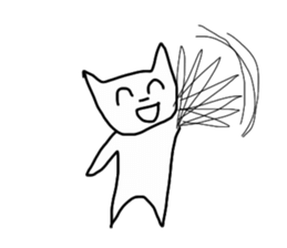 Super high spirits cat sticker #6869004