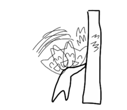 Super high spirits cat sticker #6869006