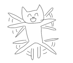 Super high spirits cat sticker #6869008