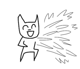 Super high spirits cat sticker #6869009