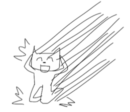 Super high spirits cat sticker #6869012