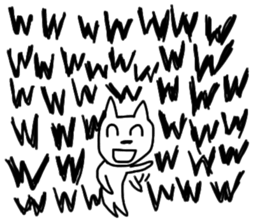 Super high spirits cat sticker #6869018