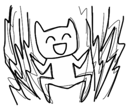 Super high spirits cat sticker #6869019