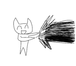 Super high spirits cat sticker #6869022