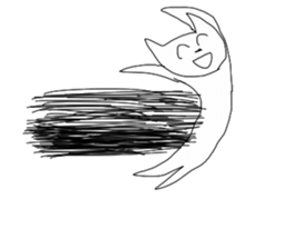 Super high spirits cat sticker #6869023