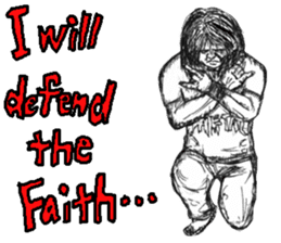 We love METAL and Defend our faith sticker #6870106