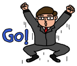 The busy businessman sticker #6870470