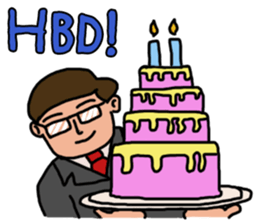 The busy businessman sticker #6870472