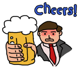 The busy businessman sticker #6870476