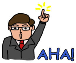 The busy businessman sticker #6870484