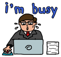 The busy businessman sticker #6870501