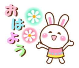 Cute daily life of the rabbit. sticker #6870504