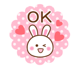 Cute daily life of the rabbit. sticker #6870512